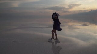 Erotic Dance on salt crust of Salt Lake  Elton