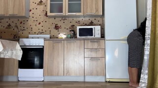 Horny Step son gave step mom a belt in the ass and fucked in anal