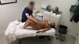 thick black student was happy to have my special massage